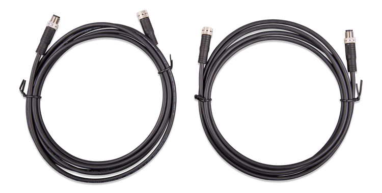 Victron M8 cirkulär kontakt hane/hona 3-polig kabel 2m (2st)