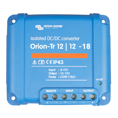Orion-Tr 12/12-18A isol DC-DC omv